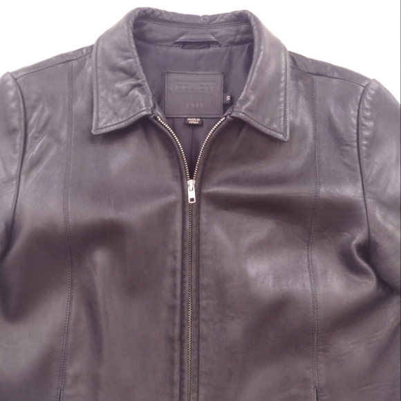 Vintage Coach 1941 Leather Zip Jacket - Picture 13 of 15